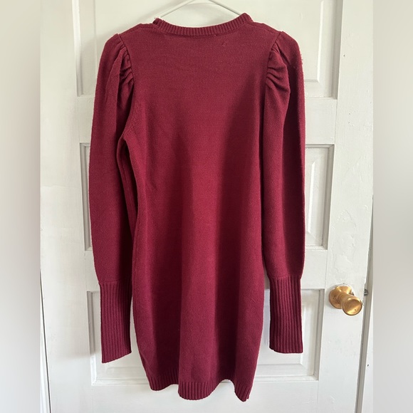WAYF XS Burgundy Sweater Dress - Picture 2 of 4